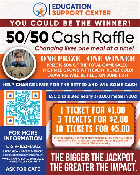 50 50 raffle rules.